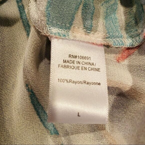 On The Road Tropical Romper Size Large Hawaiian - Picture 9 of 10